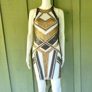 EXPRESS Sequin Bodycon Mini Dress XS